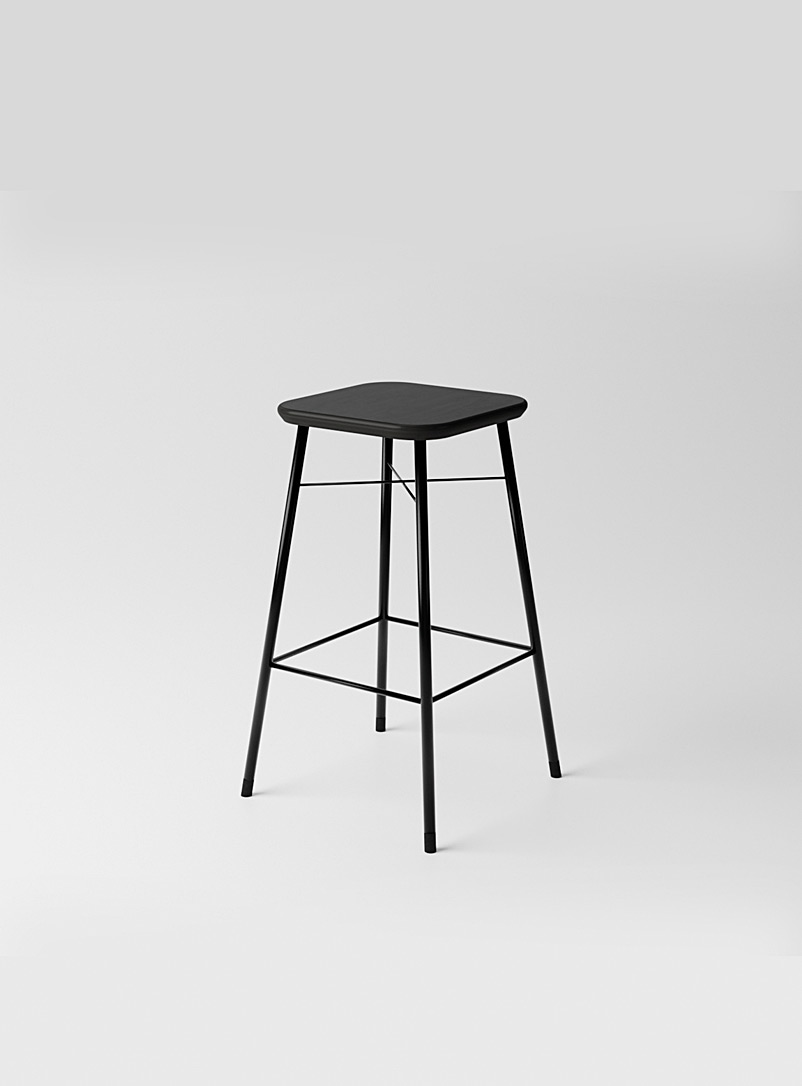 ALPHABET Black Topique counter stool
