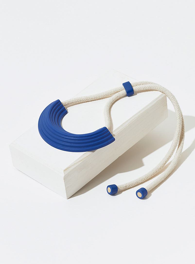Studio Minéral: Le collier de porcelaine ECH Bleu