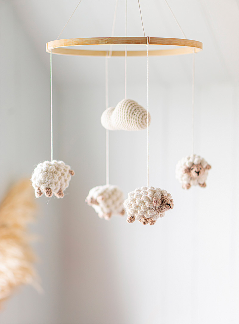 CROCHETMILIE Assorted Counting sheep mobile