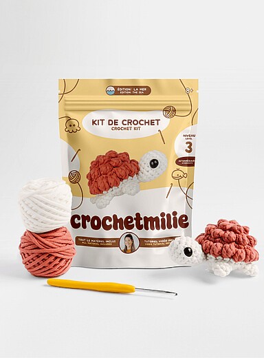 Le n&eacute;cessaire de crochet charmante tortue Niveau 3 - interm&eacute;diaire