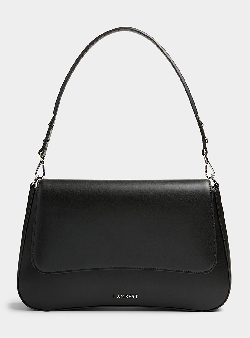Lambert Black Elise 2-in-1 flap bag for women