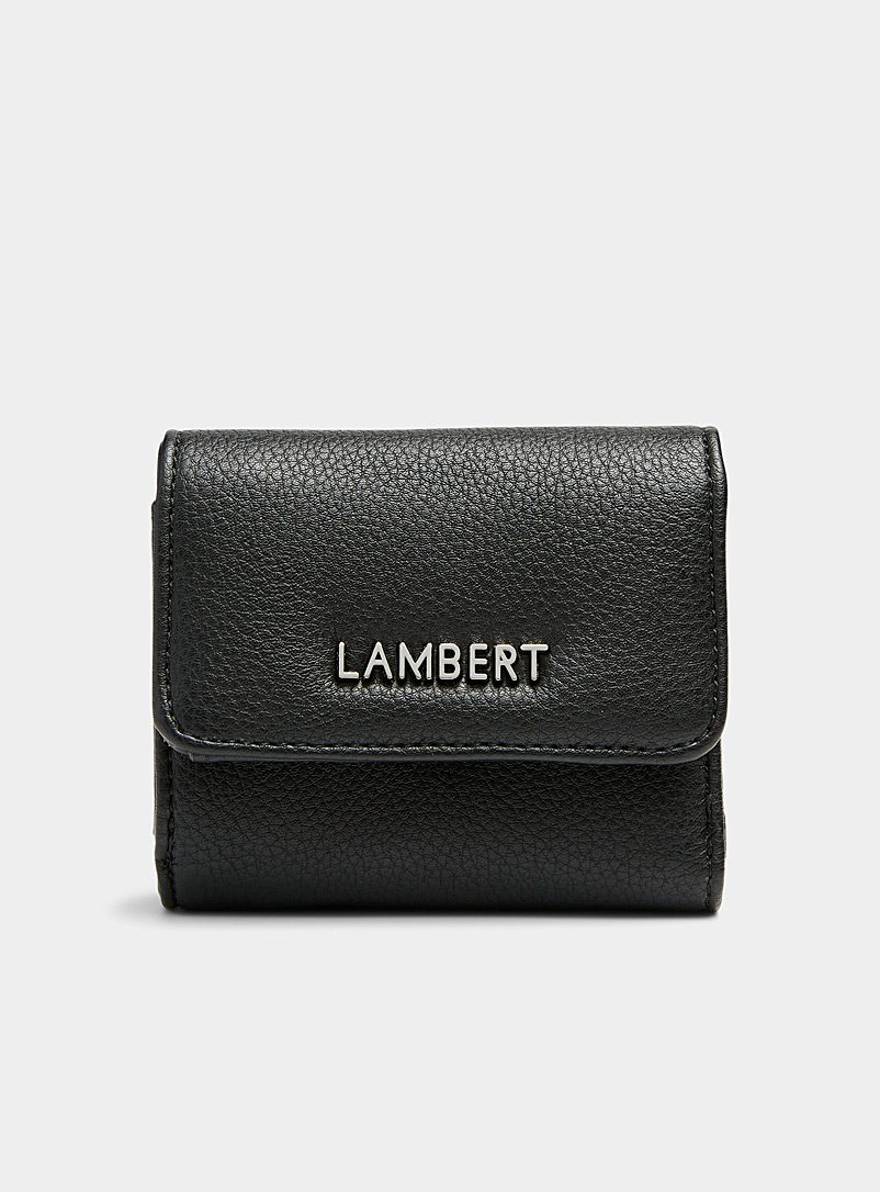 Lambert Black Lucy flap wallet for women
