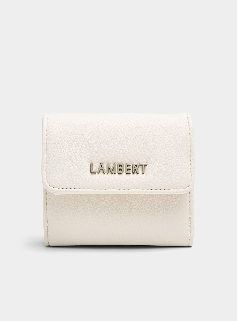 Lambert White Lucy flap wallet for women