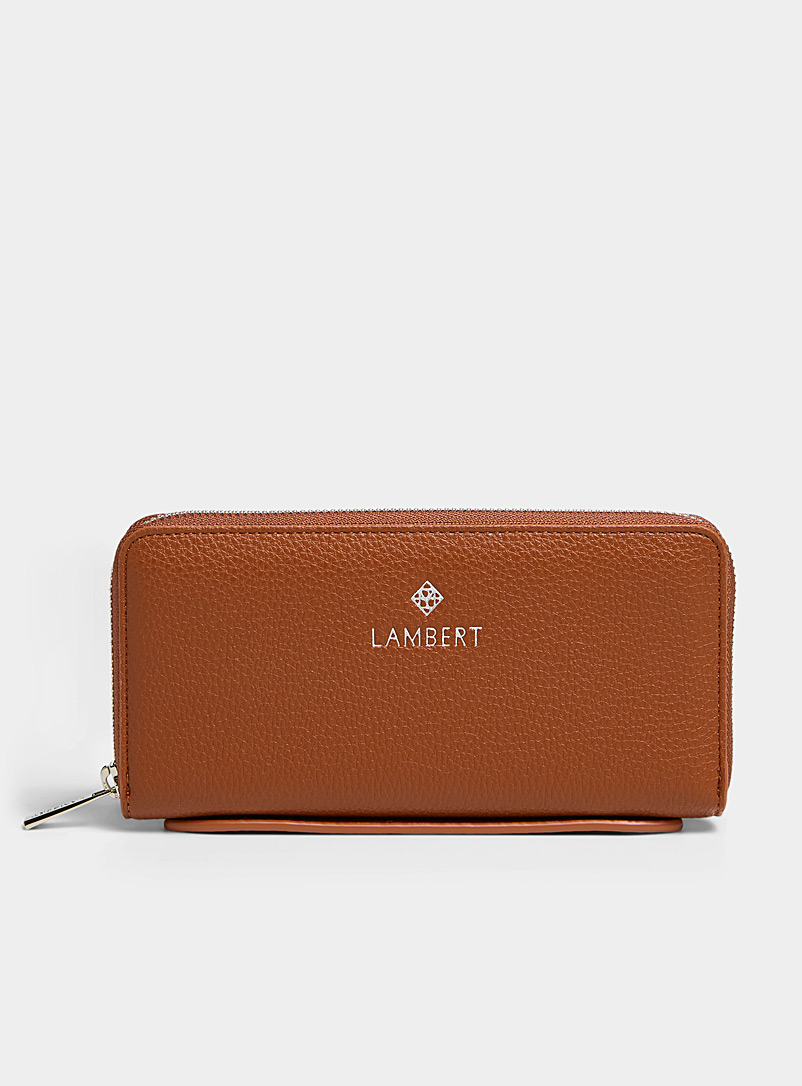 Lambert Brown Meli zip wallet for women