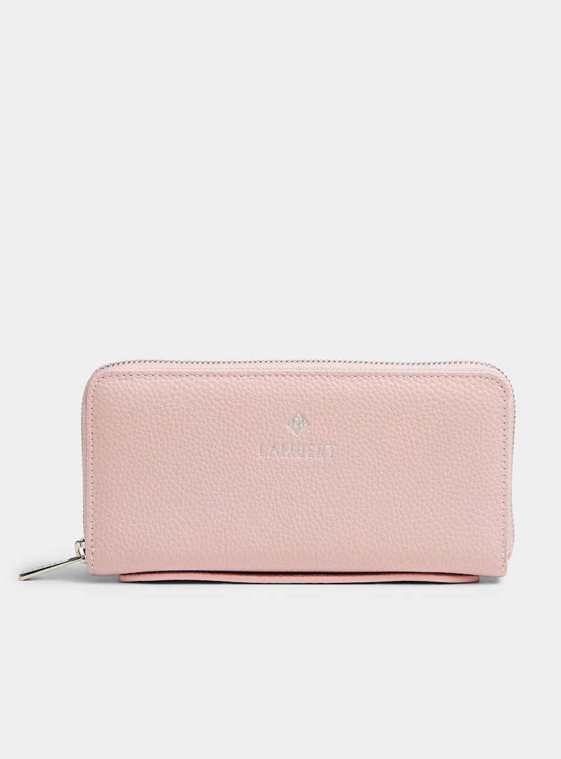 Lambert Dusky Pink Meli zip wallet for women