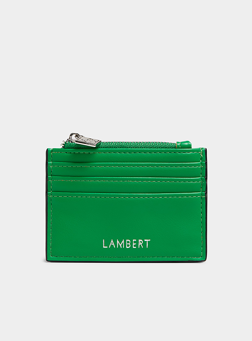 Lambert Green Cassie zipped card holder for women