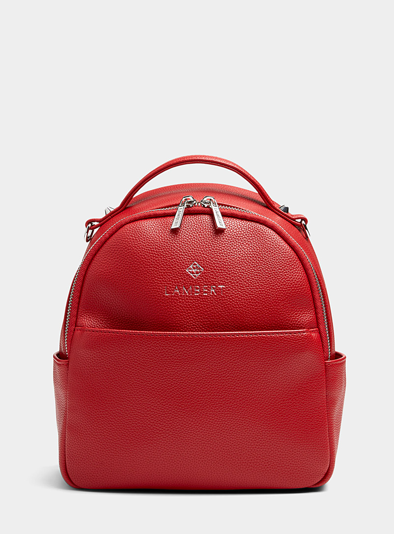 Lambert Red Charlie small backpack for women