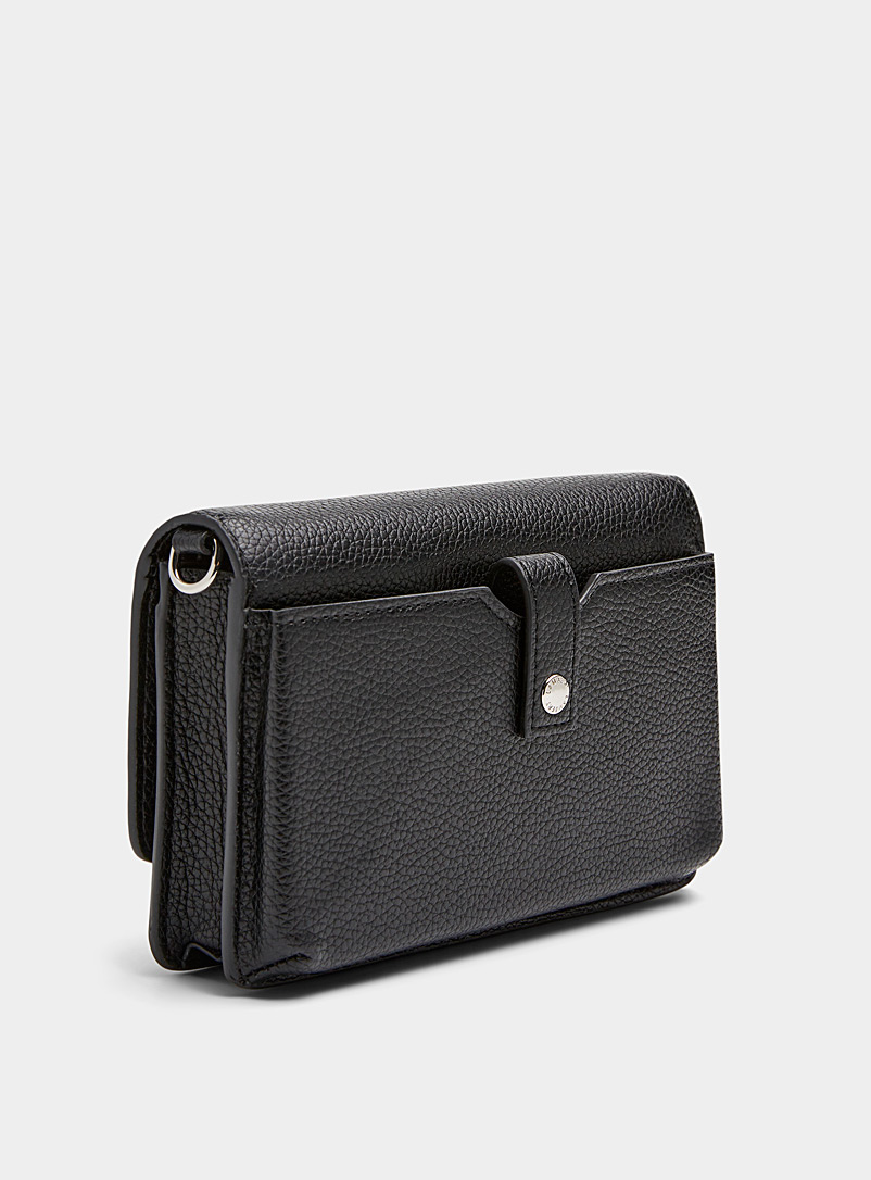 Lambert Black Tina crossbody wallet for women