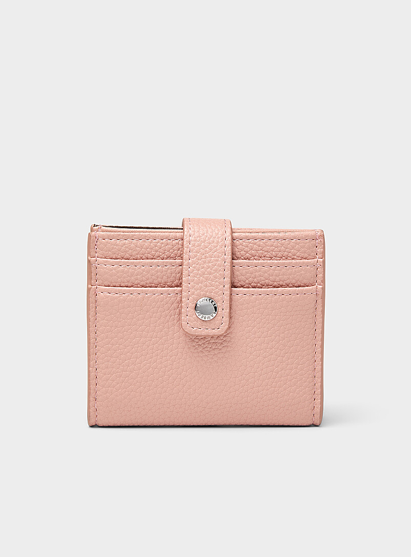 Lambert Black Jennie pebbled card holder for women