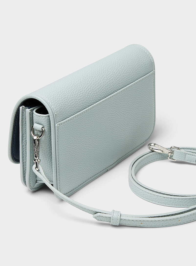 Lambert: Le sac bandouli&egrave;re portefeuille Grace Noir pour femme