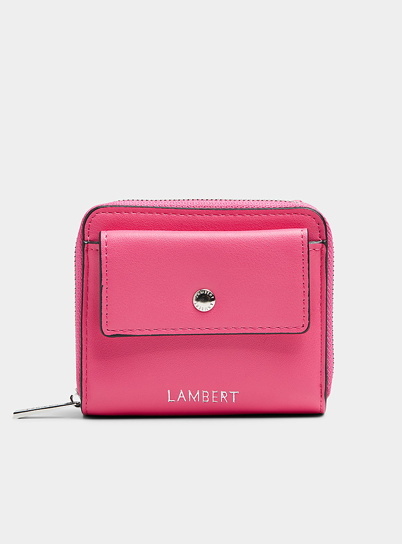 Lambert Medium Pink Nikki smooth wallet for women