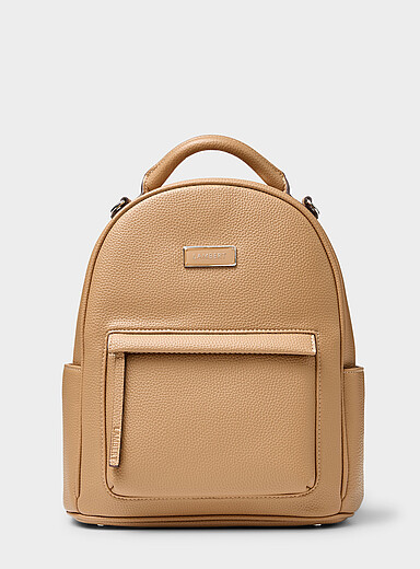 Lambert: Le sac &agrave; dos grenu Maude Noir pour femme