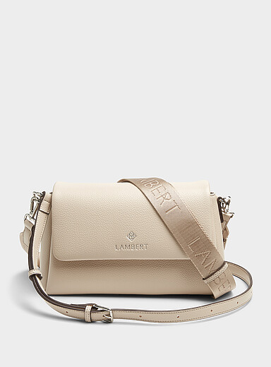 Lambert: Le sac rabat Judy Ivoire - Beige cr&egrave;me pour femme