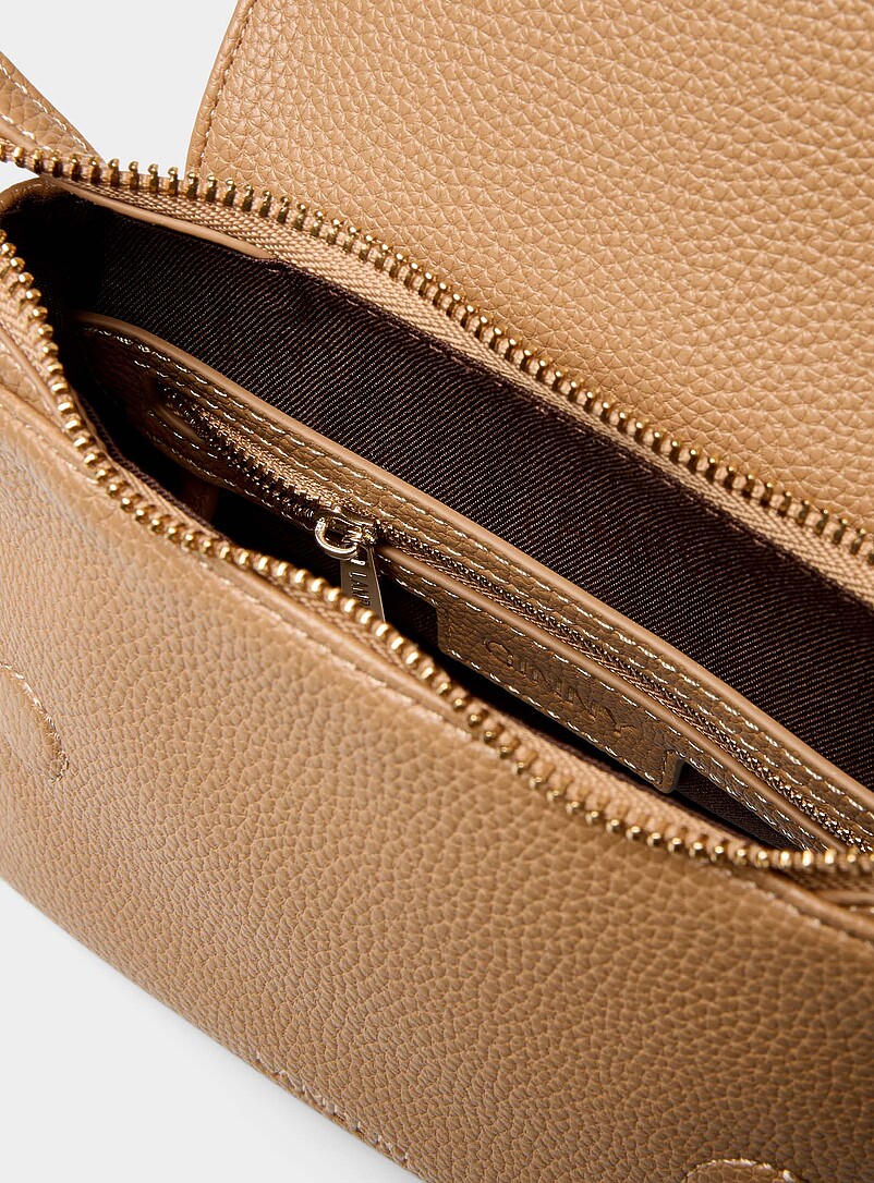 Lambert: Le sac bandouli&egrave;re minimaliste Ginny Noir pour femme