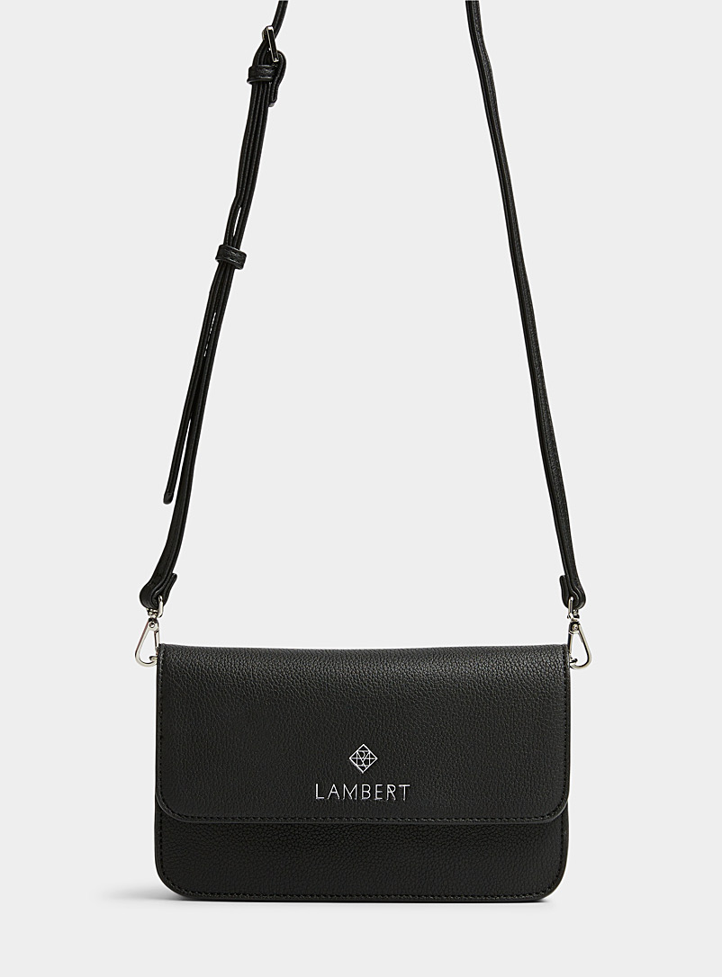 Lambert Black Gabrielle 4-in-1 flap bag for women