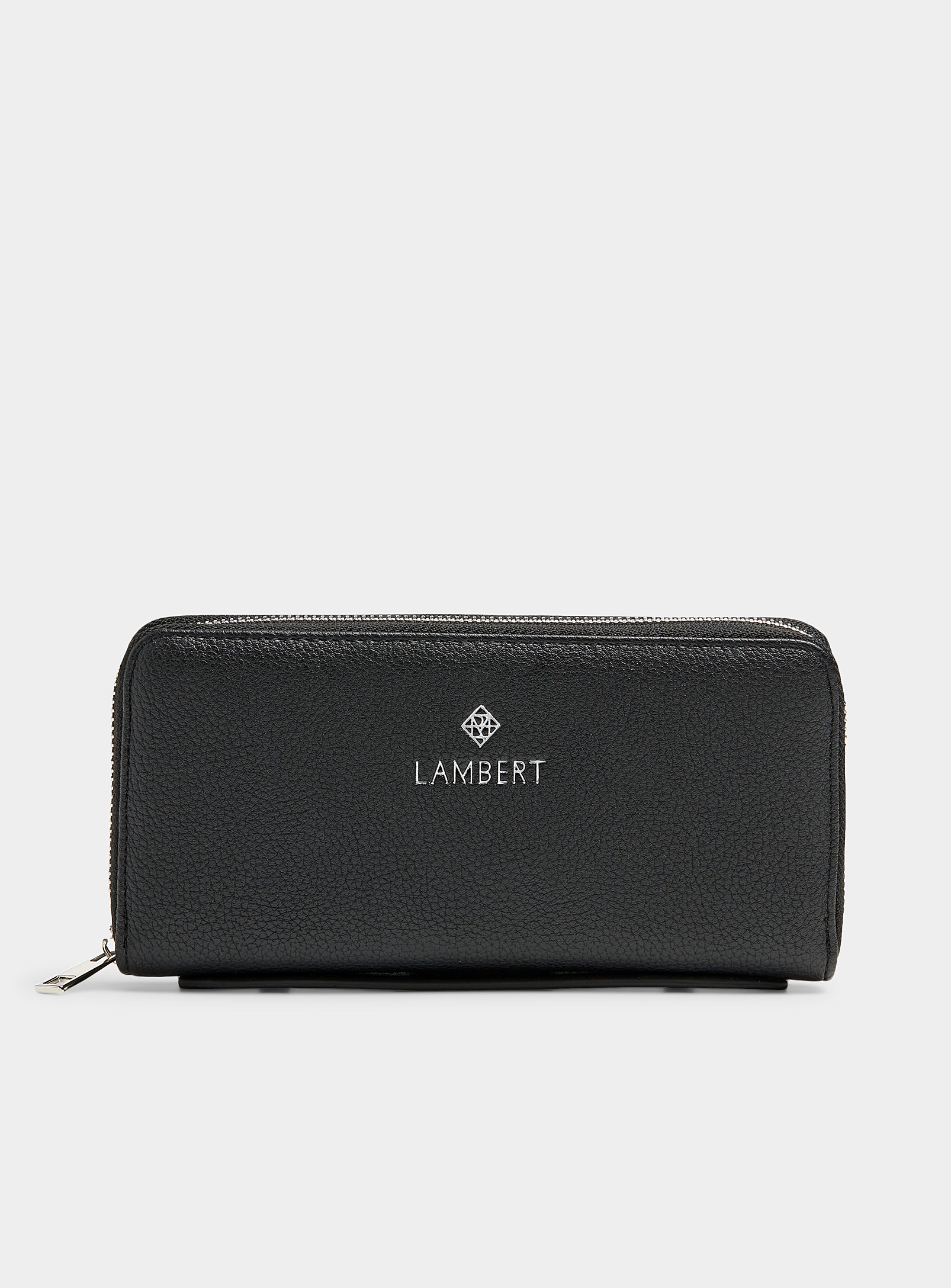 Lambert Meli Zip Wallet In Black
