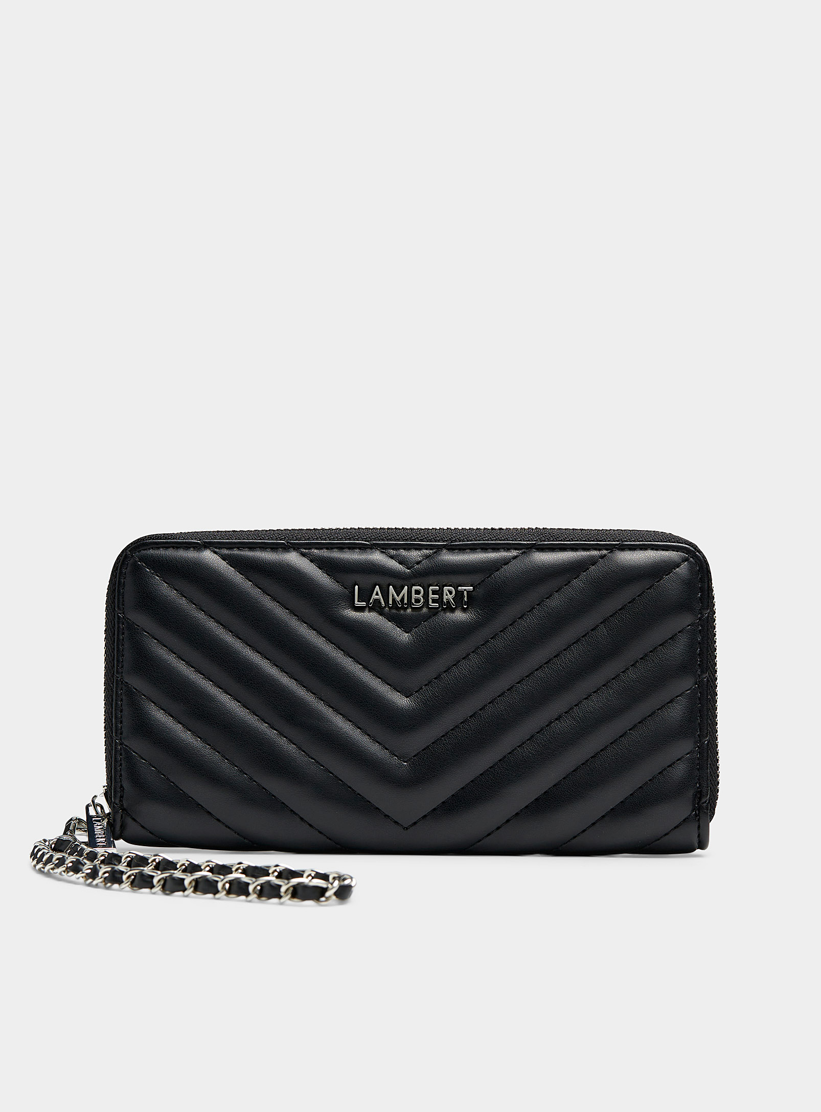 Lambert Frida Chevron Wallet In Black