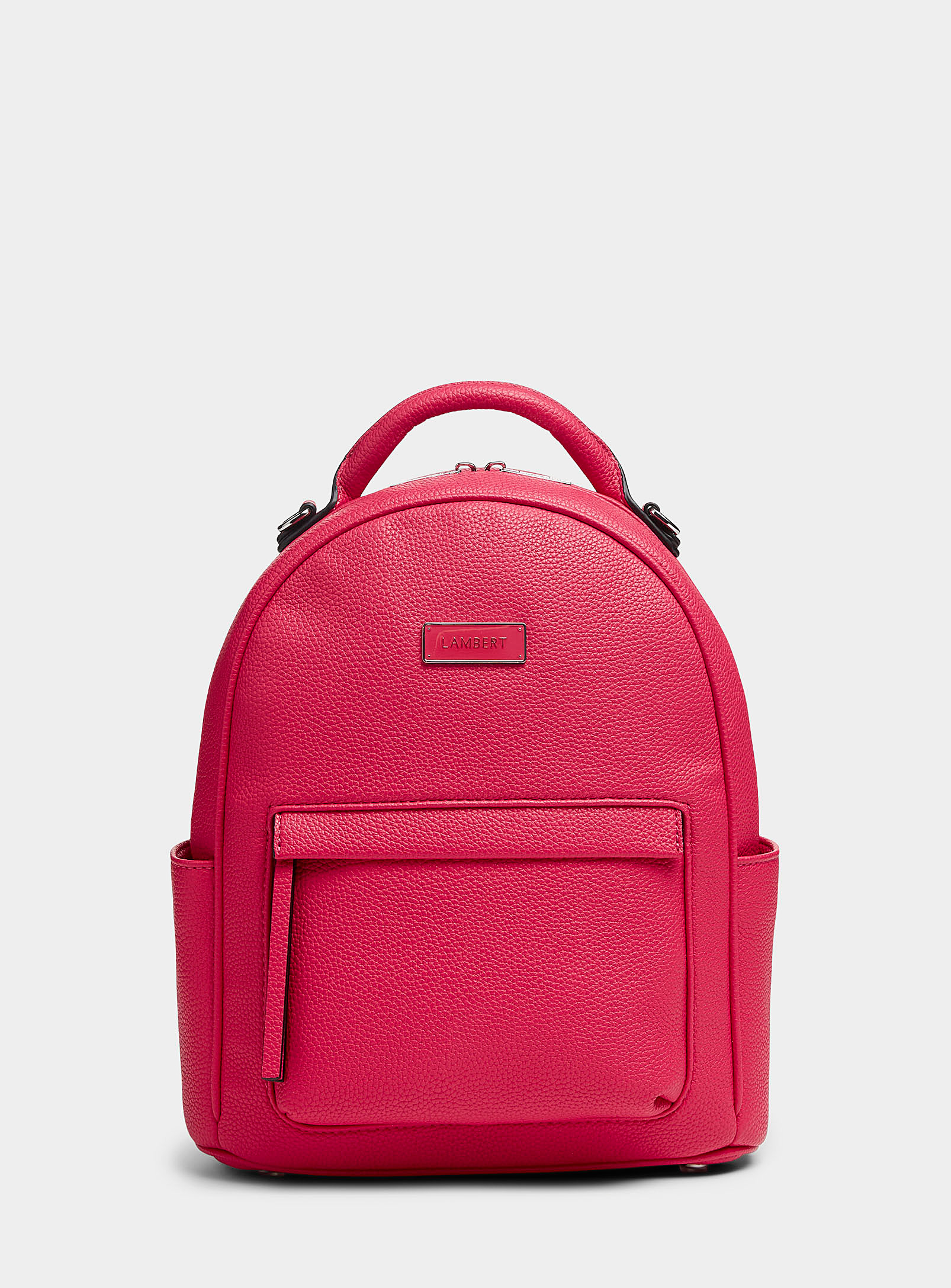 Lambert Maude Pebbled Backpack In Pink