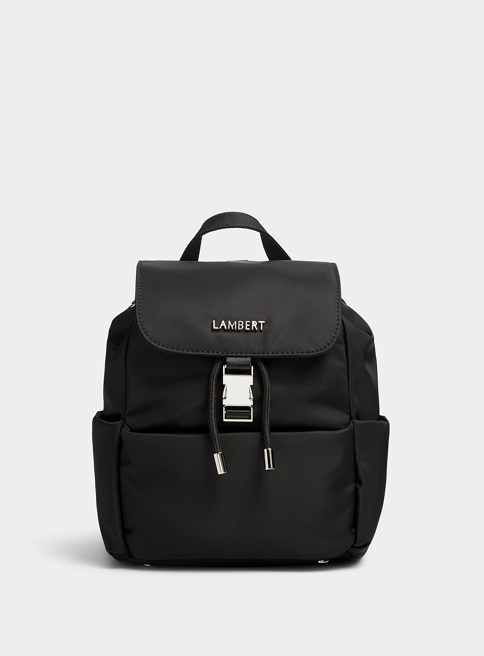 Lambert Aria Small Recycled Nylon Backpack In Black