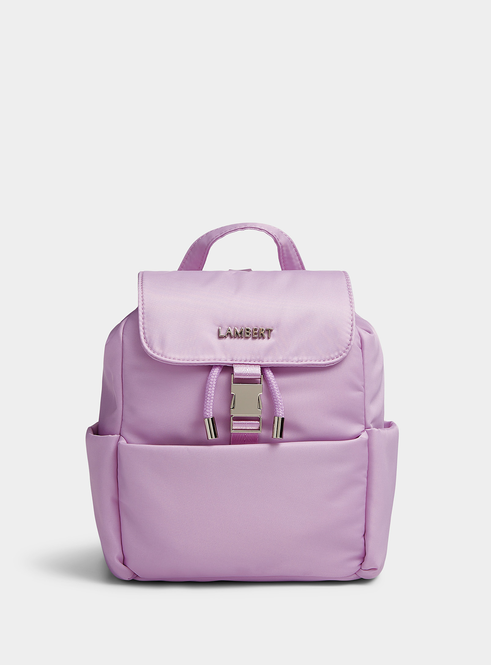 Lambert Aria Small Recycled Nylon Backpack In Lilacs
