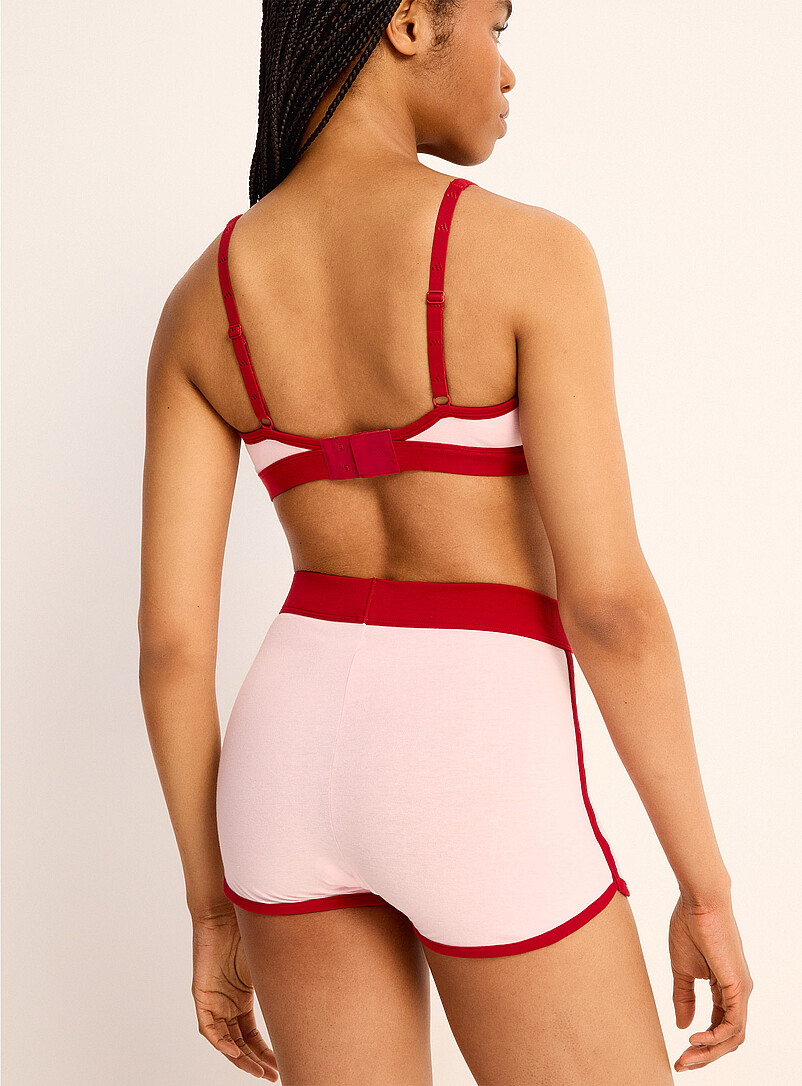Adidas Pink Pink and red stretch boxer brief Cotton for women