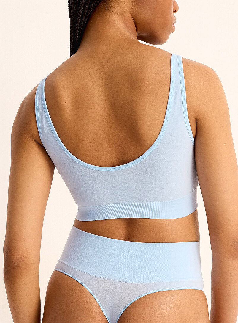 Adidas Baby Blue Powder blue stretch bralette for women