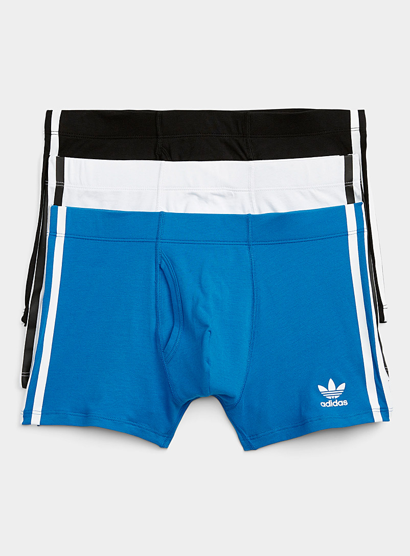 Adidas Boxer Color Block Blue Swim Trunks - Futfanatics