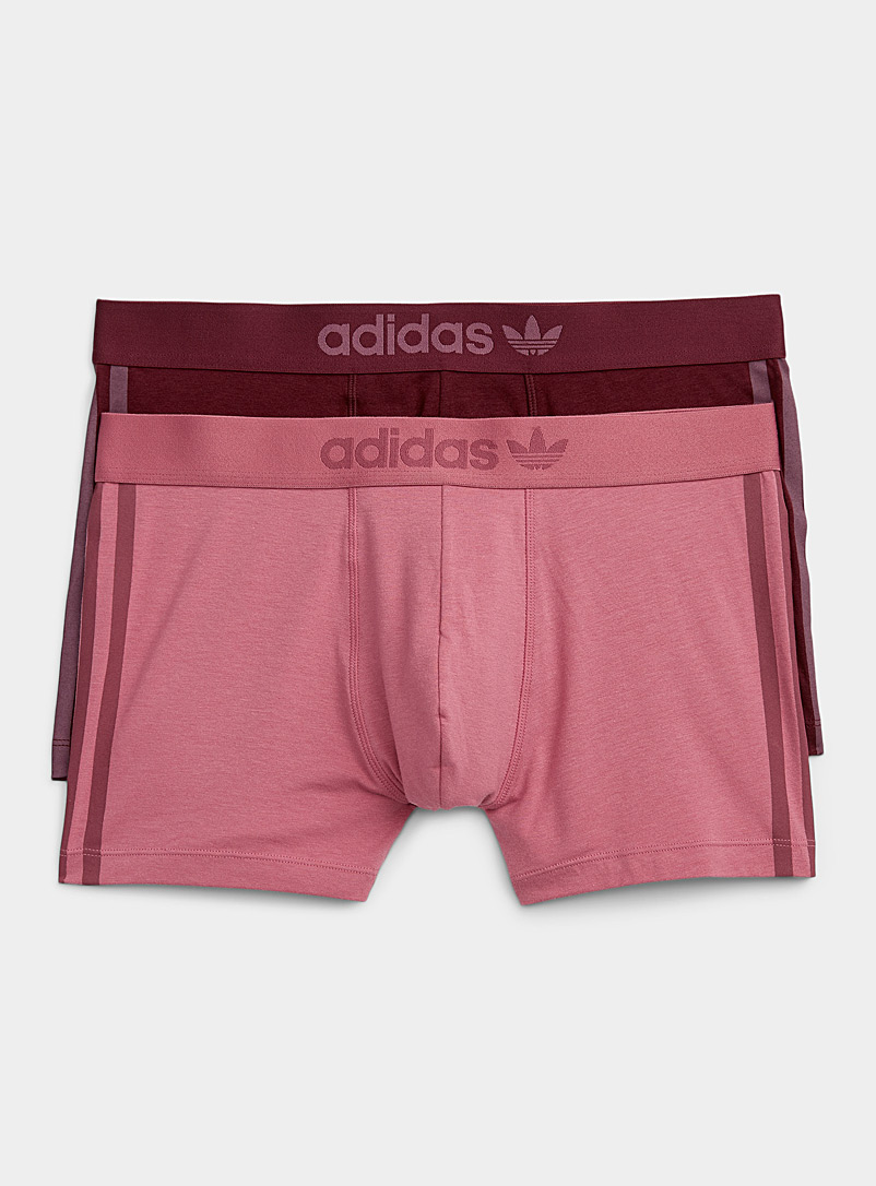 Adidas Originals Patterned Red Dusty pink trunks 2-pack for men