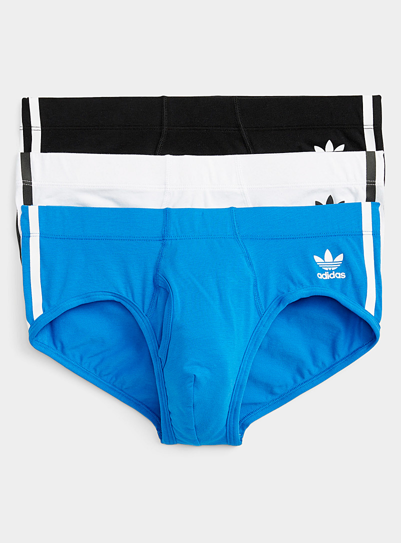 Accent-stripe solid briefs 3-pack | Adidas Originals Shop Men's Underwear Multi-Packs Online | Simons