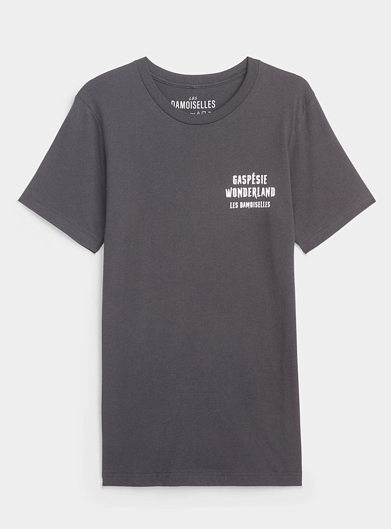 Les Damoiselles: Le t-shirt Gaspésie Wonderland Noir pour femme