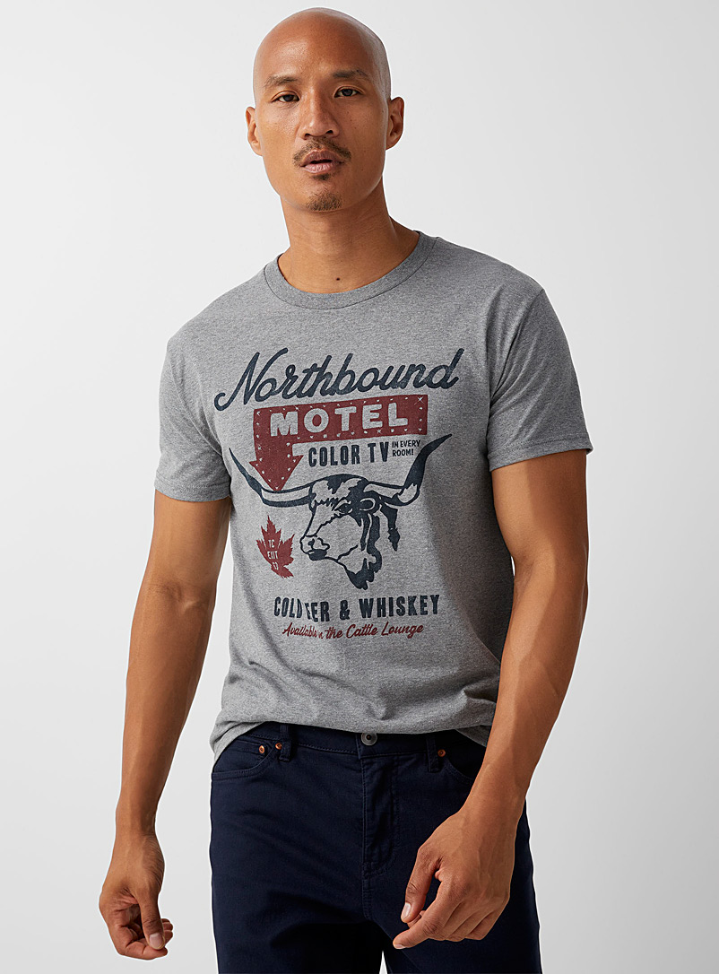 Northbound: Le t-shirt Northbound Motel Charbon pour homme