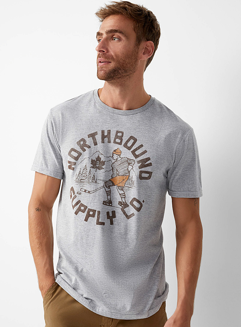 Northbound Grey Ice hockey T-shirt for men