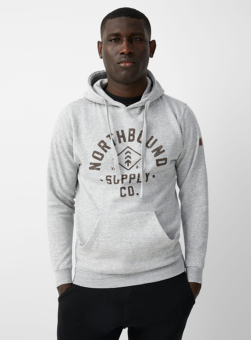 Northbound Grey Supply logo hoodie for men