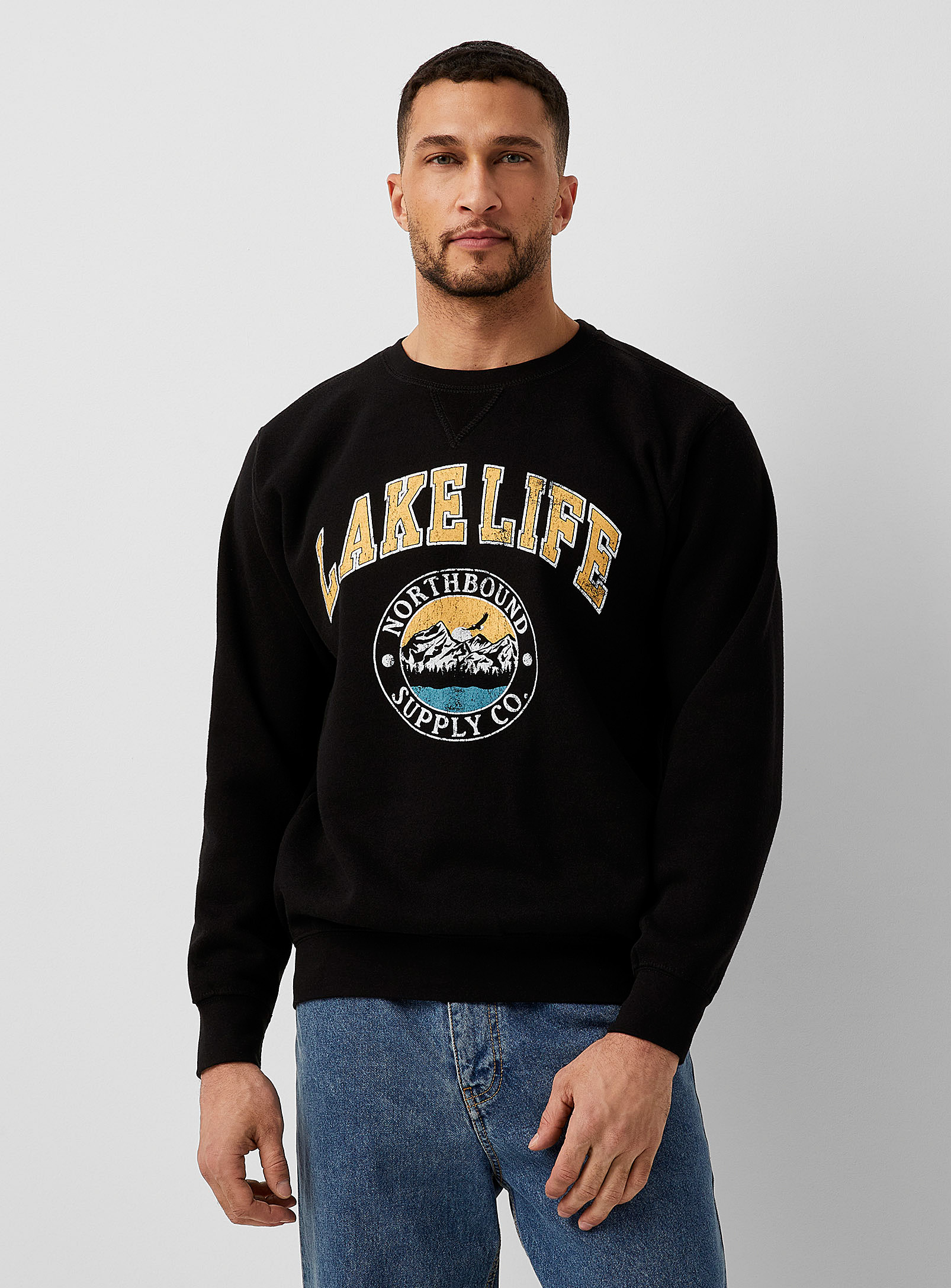 Northbound Lake Life Sweatshirt In Black