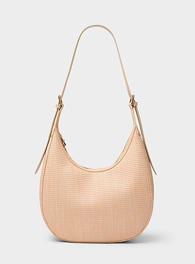 Braided-texture hobo bag