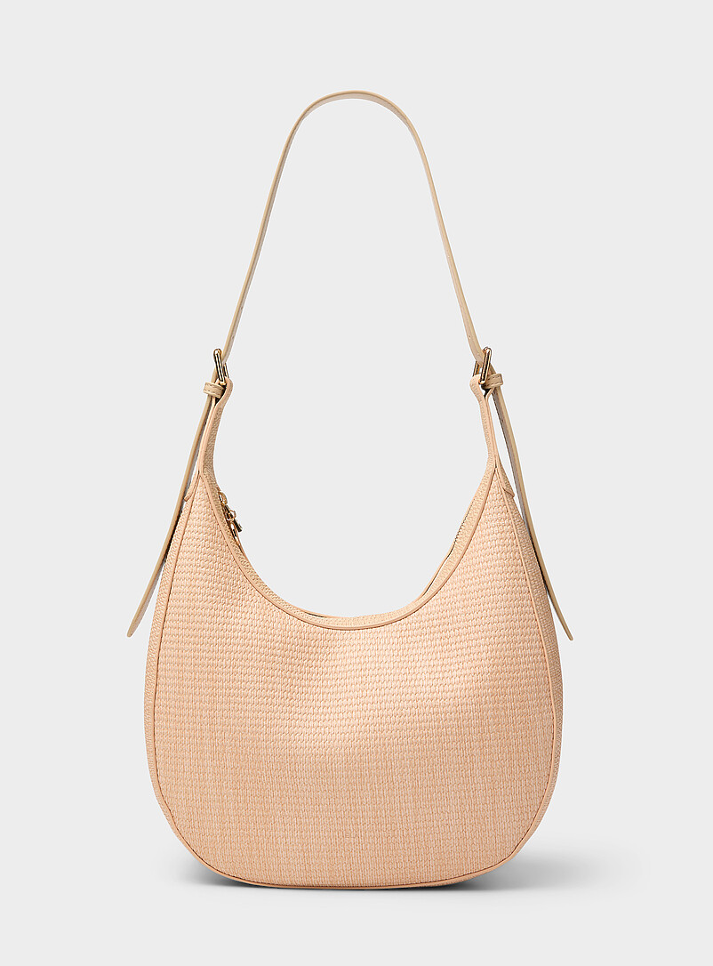 Braided-texture hobo bag product image (primary)