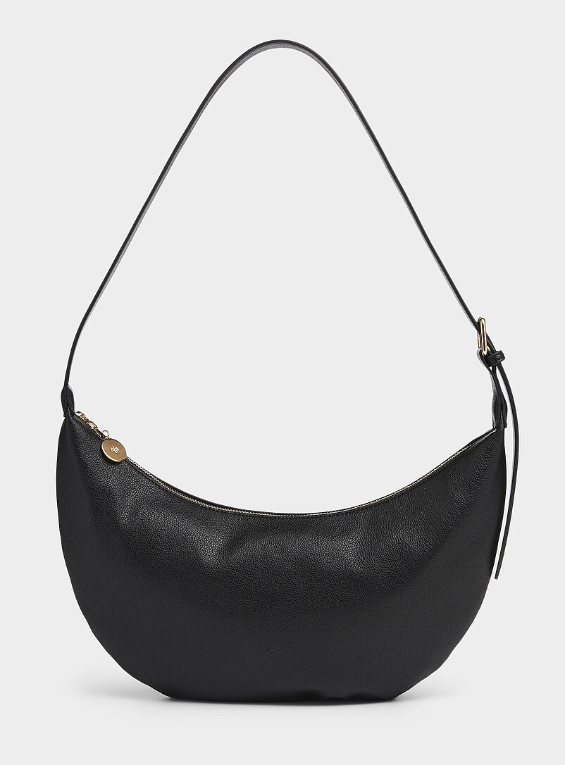 Minimalist half-moon hobo bag product image (primary)