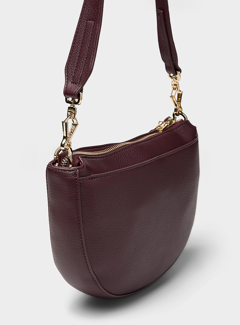 Textured half-moon crossbody bag product image 2