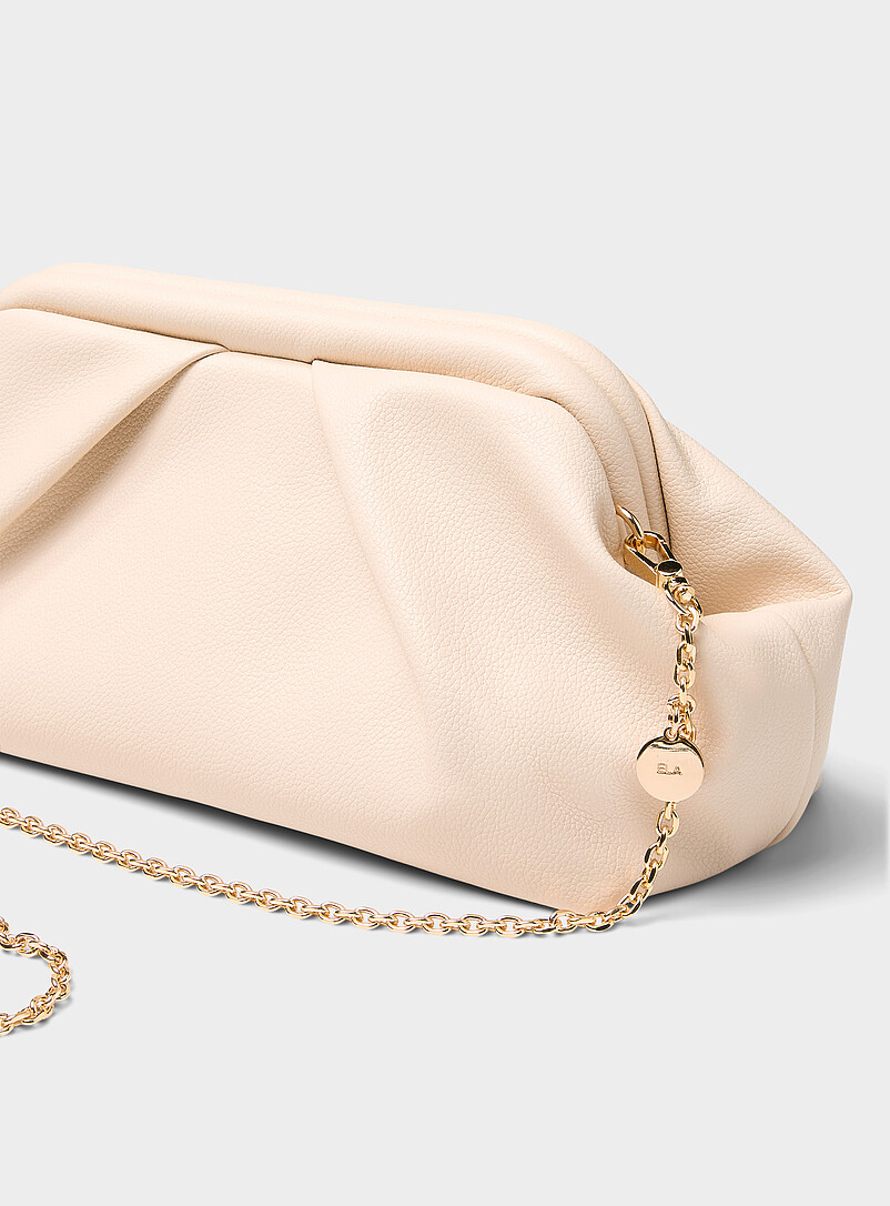 Pleated pebbled evening bag product image 2