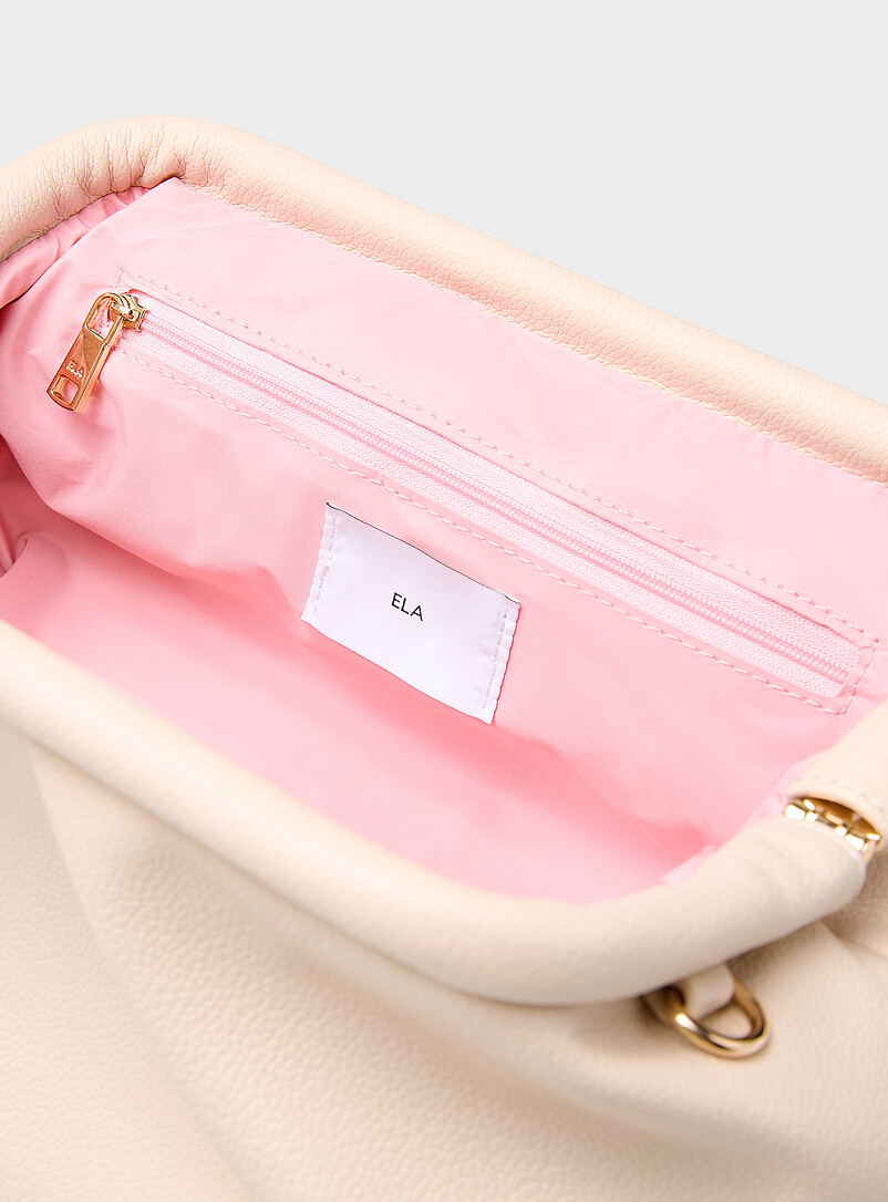 Pleated pebbled evening bag product image 3