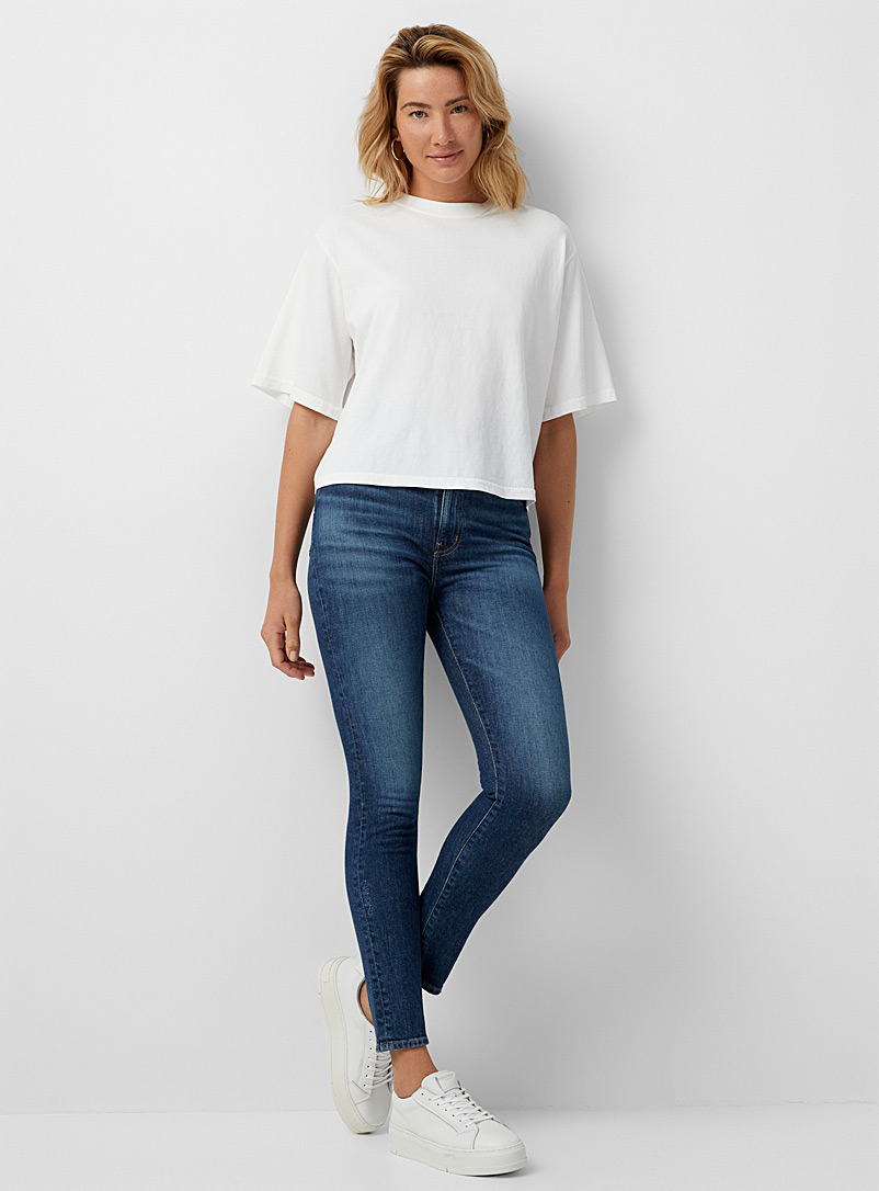 Ética: Le jean ajusté taille haute Cindy Bleu pour femme