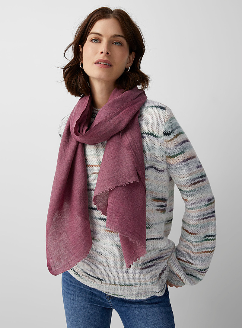 Kathleen O'Grady Design Lilac Natural dye merino wool scarf