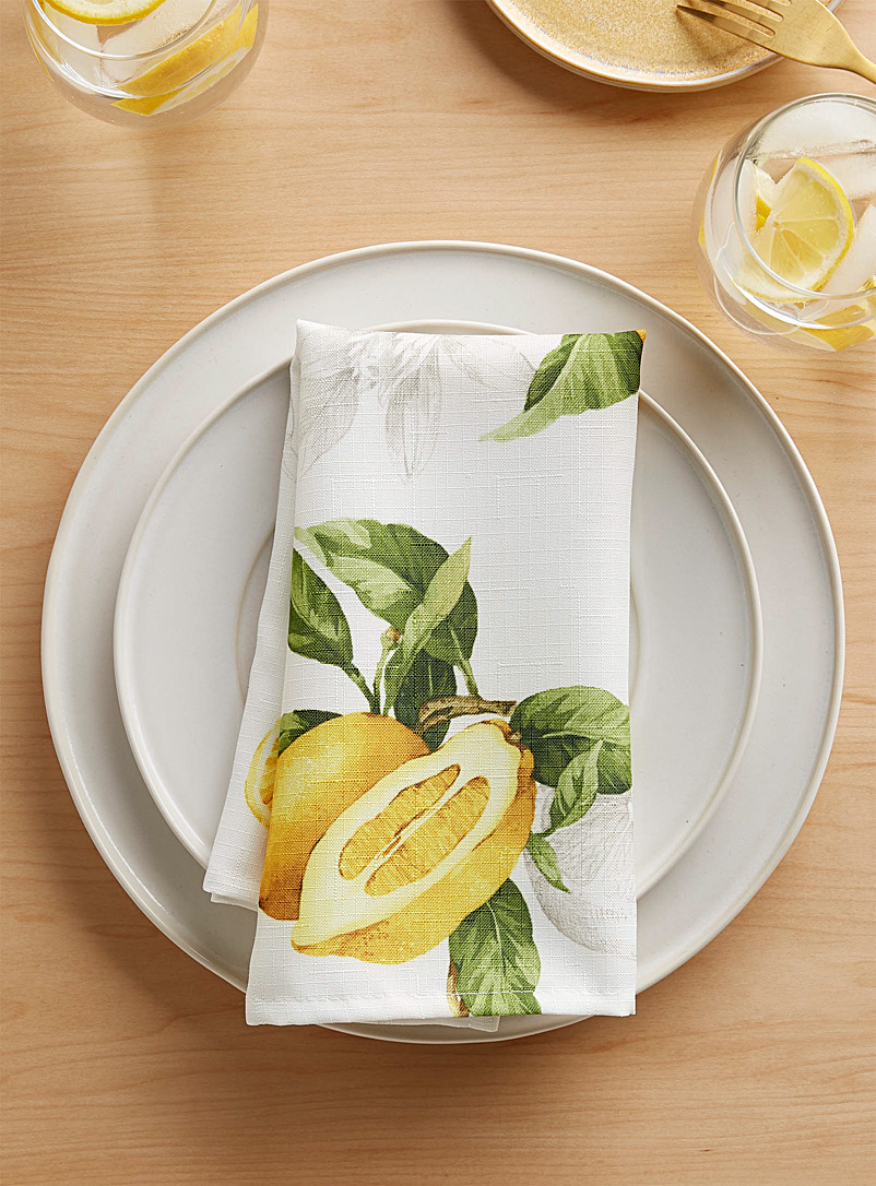 Simons Maison Assorted Lemon tree napkin