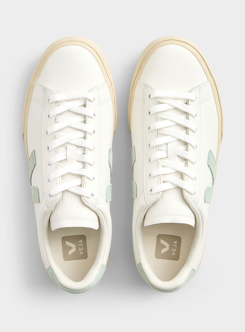 Veja: Le sneaker Campo bicolore Homme Vert pistache - Menthe pour homme