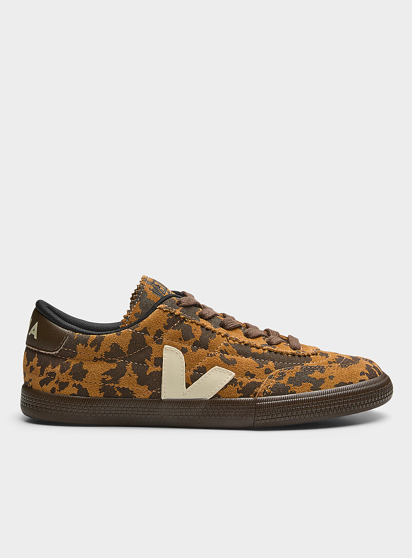 Spotted brown suede Panenka sneakers Women product image (primary)