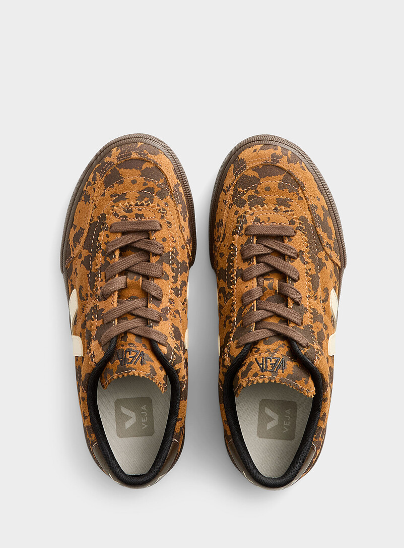 Spotted brown suede Panenka sneakers Women product image 3