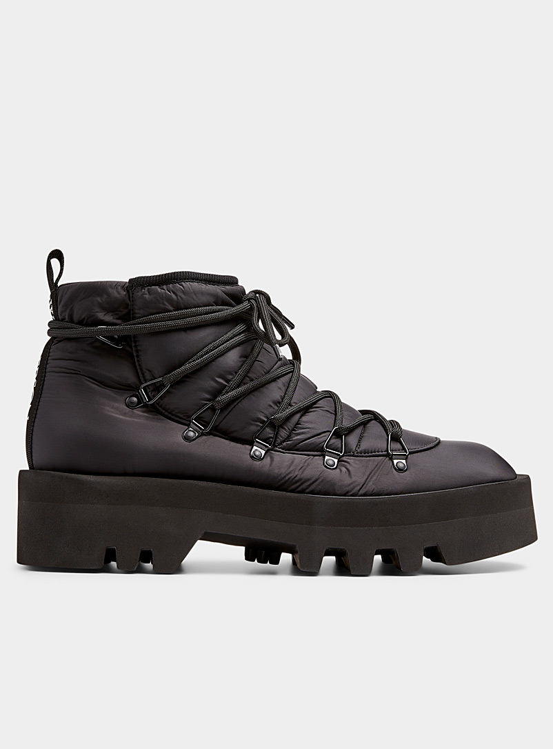 JW Anderson Black Padded lace-up boots Men for men
