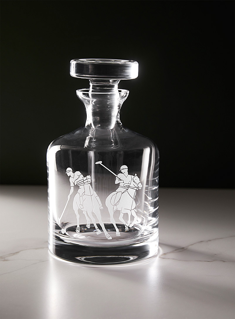 Ralph Lauren Silver Garrett crystal decanter for men