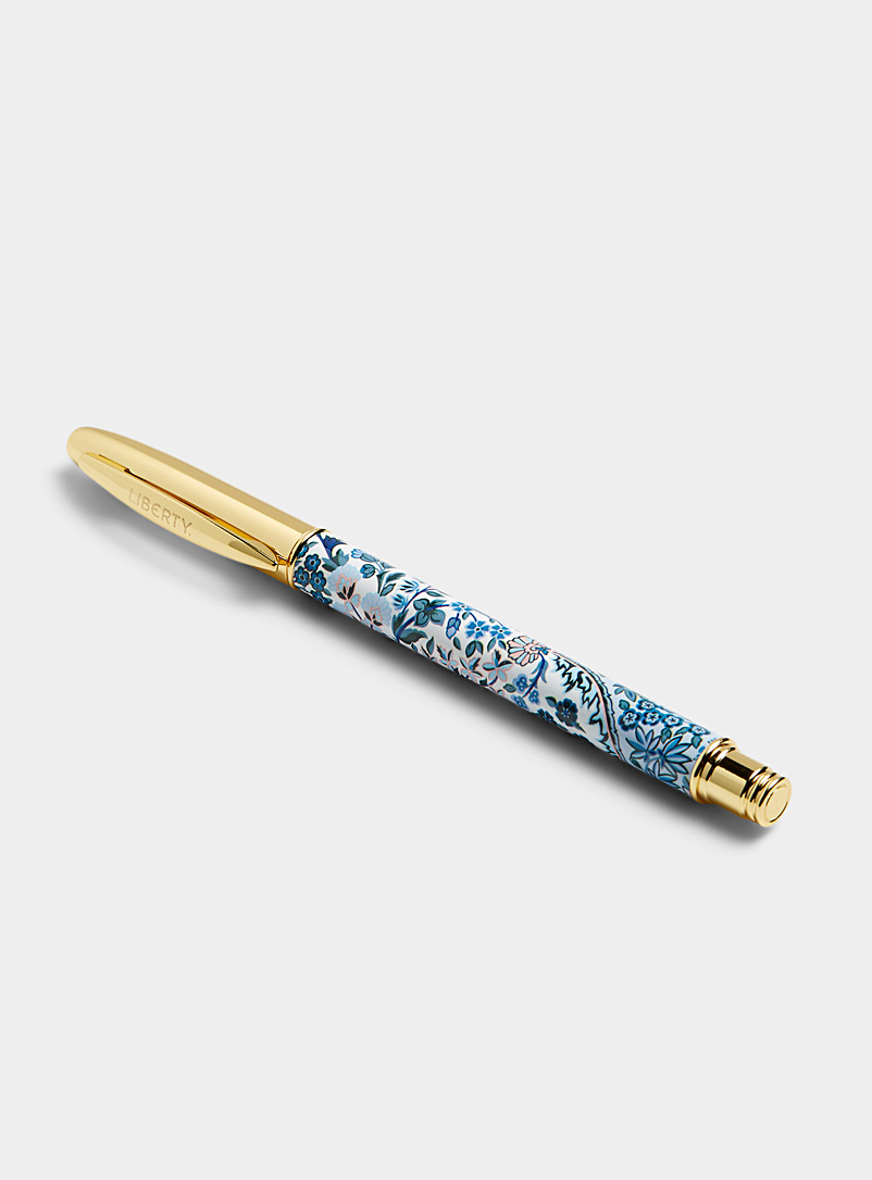 Liberty: Le stylo à bille Tanjore Gardens Bleu moyen-ardoise pour homme