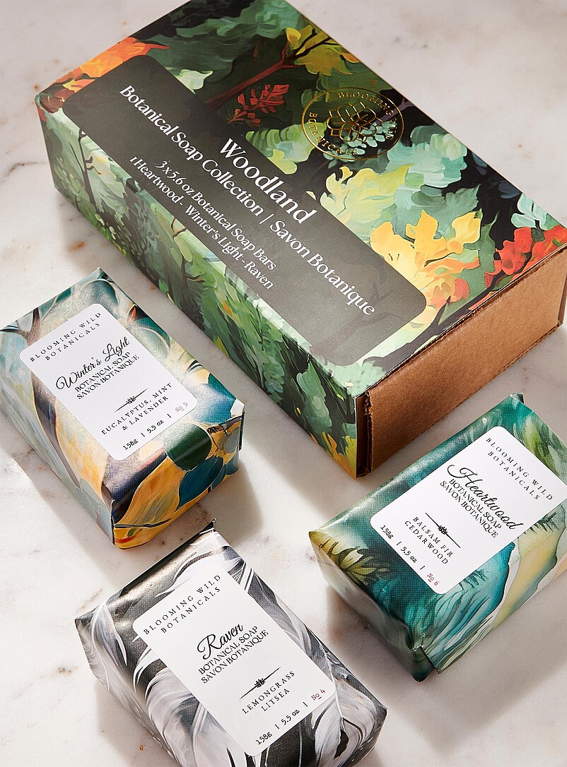 Woodland handmade soap gift set | Blooming Wild Botanicals | Bath